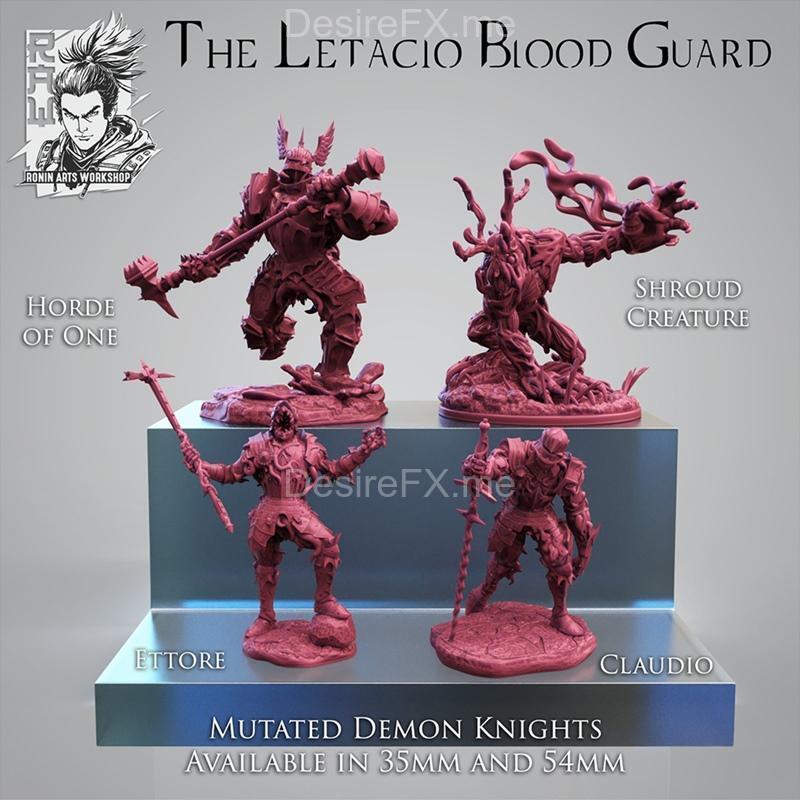 让齐奥血裔 3D打印模型|Ronin Arts Workshop – The Letacio Blood Cuard – 3D Print Model STL