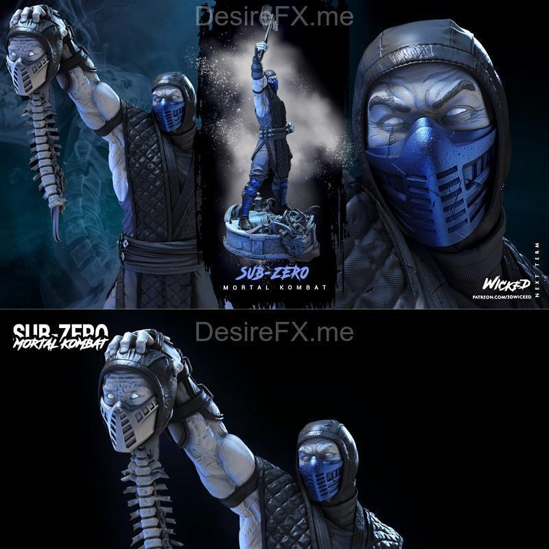 WICKED - 冰封塑形雕塑 - 3D打印模型|WICKED – Sub Zero Sculpture – 3D Print Model STL