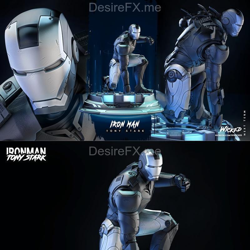 铁甲战将3D打印模型|WICKED – Iron Man 2023 Bust – 3D Print Model STL