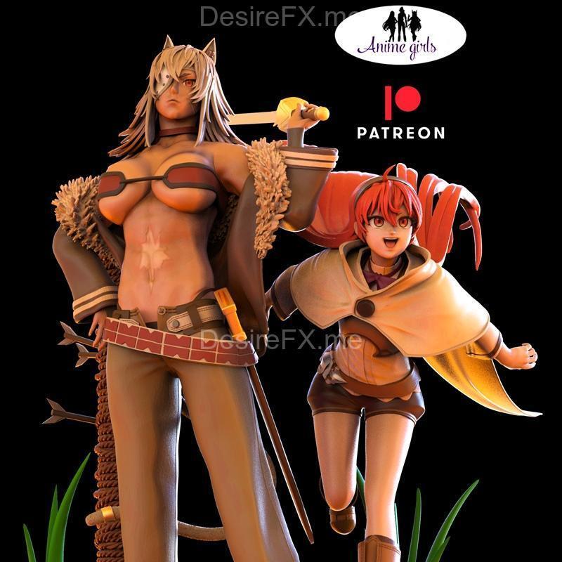 吉斯莱恩与埃里斯 3D打印模型|Ghislaine and Eris – 3D Print Model STL