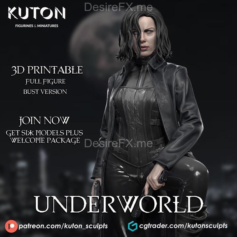 Kuton 旗下作品《Underworld》角色3D打印模型|Kuton – Underworld – 3D Print Model STL
