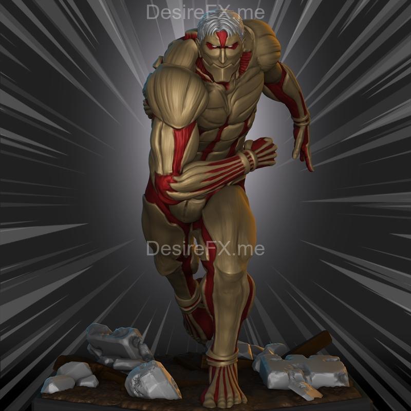 《进击的巨人》装甲巨人 3D打印模型|Reiner Armored Titan – Shingeki no Kyojin – 3D Print Model STL