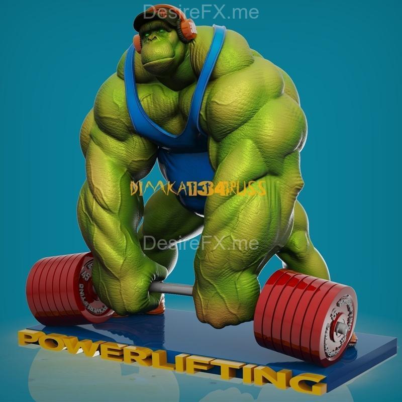 猴王 Hulk 3D打印模型|Monkey Hulk – 3D Print Model STL