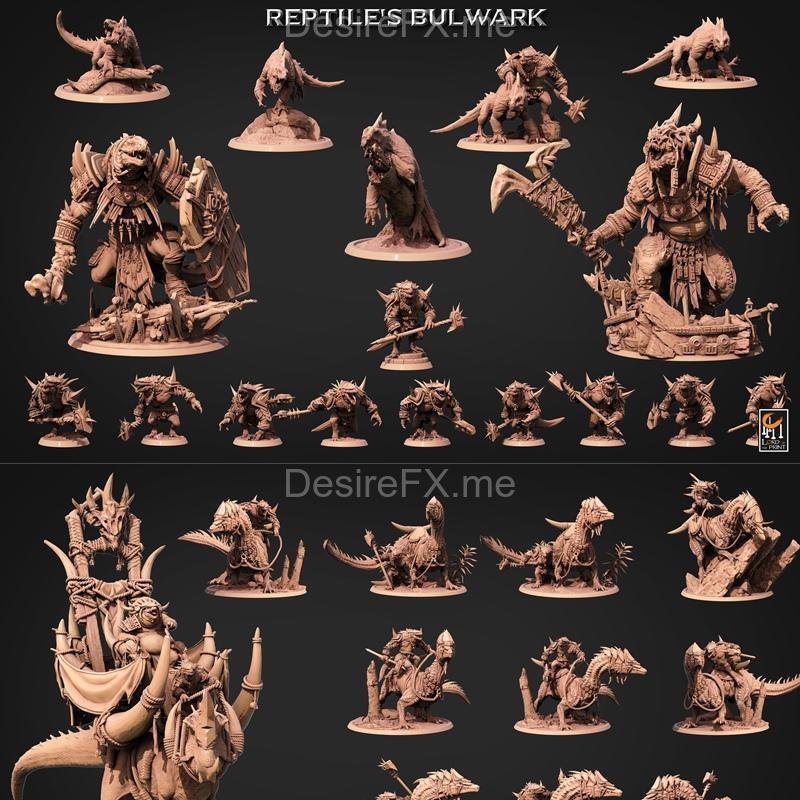 印刻之主—— reptiles bulwark 3D打印模型|Lord of the Print – Reptiles Bulwark June 2023 – 3D Print Model STL
