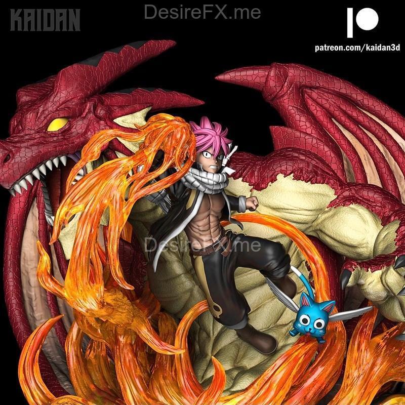 纳兹与伊古尔的3D打印模型|Natsu and Igneel – 3D Print Model STL