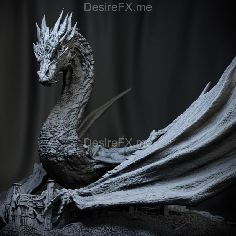 Ca 3d Studios - 霍比特人 - 暴风龙模型 3D打印版|Ca 3d Studios – Smaug (The Hobbit) – 3D Print Model STL