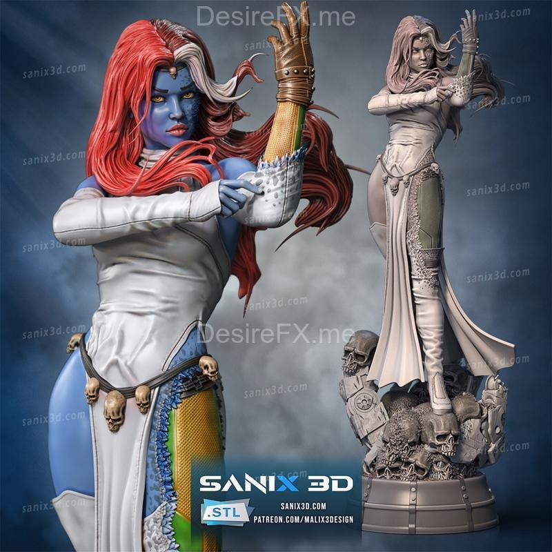 Sanix – Mystique 3D打印模型|Sanix – Mystique (X-Men) – 3D Print Model STL