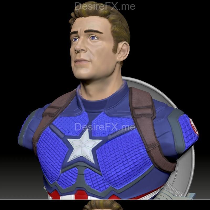 钢铁侠 3D打印模型 STL|Steve Rogers – Captain America – 3D Print Model STL