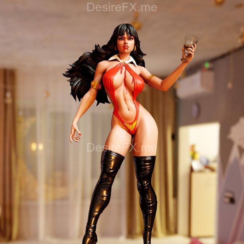 Vampirella 02 3D打印模型|Vampirella 02 – 3D Print Model STL