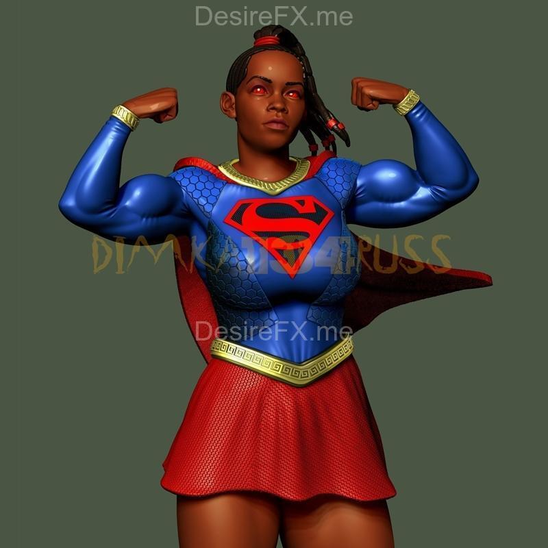 超女黑 - 3D打印模型|Supergirl Black – 3D Print Model STL