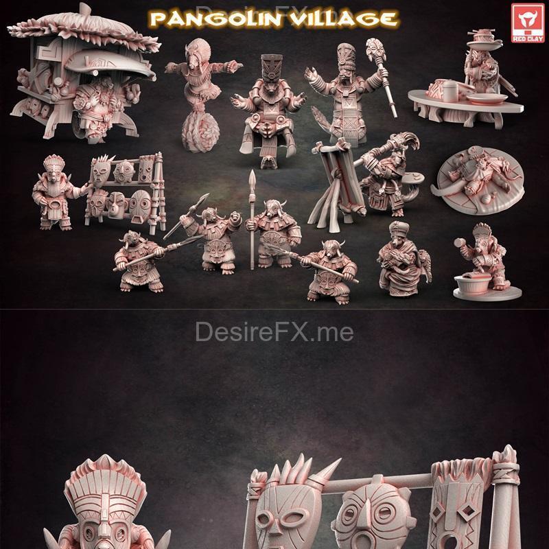 穿山甲村——3D打印模型|Pangolin Village – 3D Print Model STL