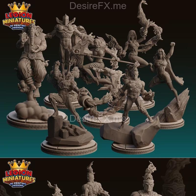 legion迷你模型-危机协议11-3D打印可打印模型|Legion Miniatures – Crisis Protocol 11 – 3D Print Model STL