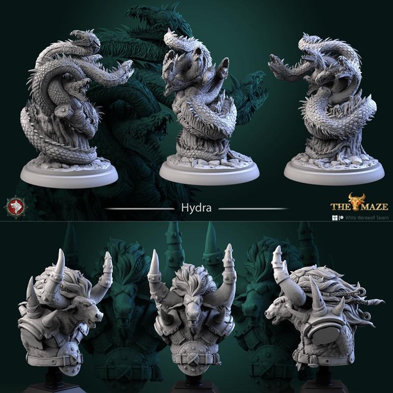 白狼酒馆——迷宫篇 3D打印模型|White Werewolf Tavern – The Maze June 2023 – 3D Print Model STL