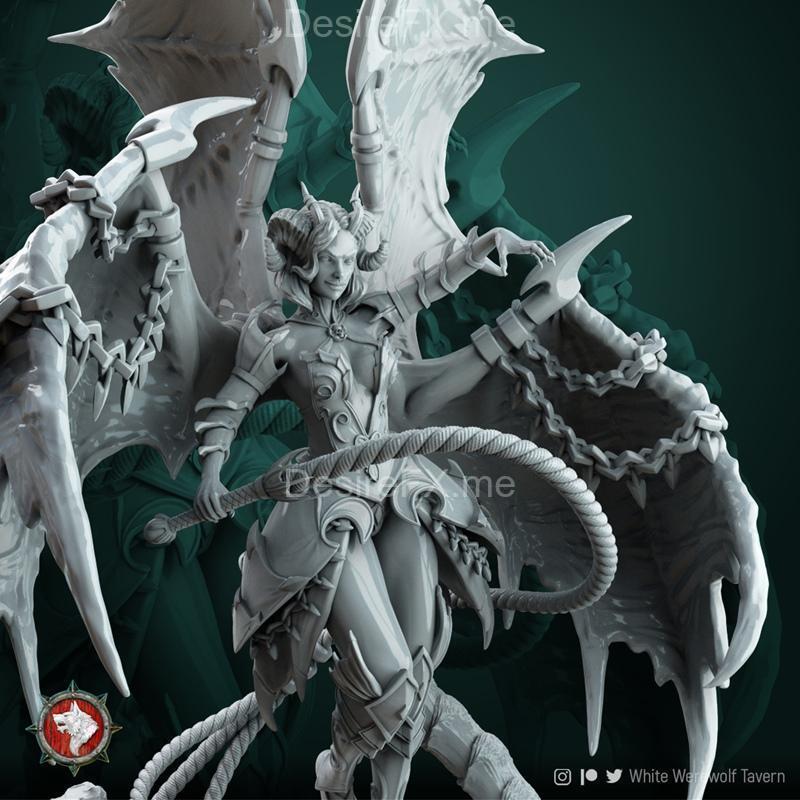 Zurae-吸血鬼迪奥拉姆 3D打印模型|Zurae-Ta succubus diorama – 3D Print Model STL