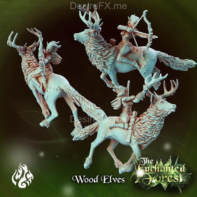 木精灵——3D打印模型 STL|Wood Elves – 3D Print Model STL