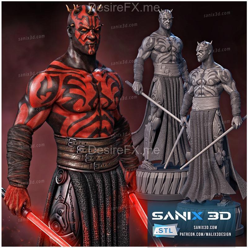 Sanix - 马鲁克 - 3D打印模型|Sanix – Darth Maul – 3D Print Model STL
