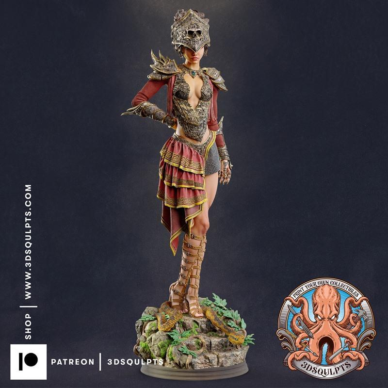 3D打印模型：珀耳塞福涅角色雕塑|3dsqulpts – Persephone – 3D Print Model STL