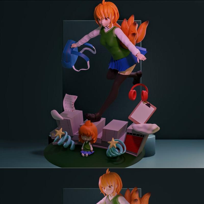 UFABC动漫角色3D打印模型|Ani-chan figure UFABC – 3D Print Model STL