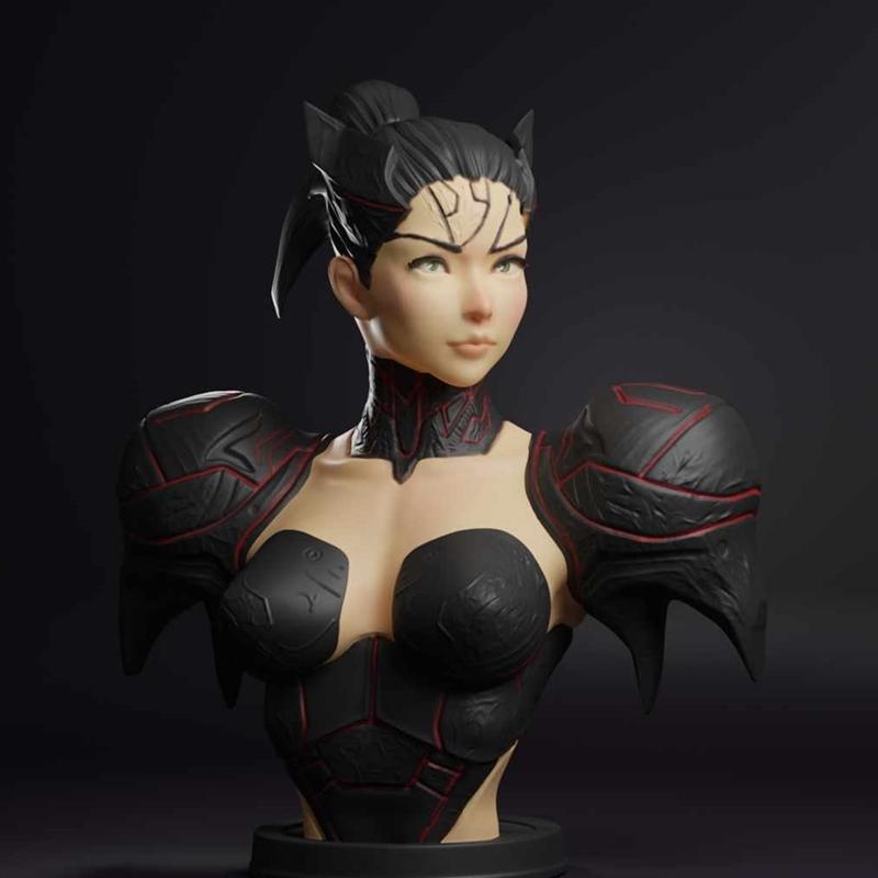 Miyo Studio旗下3D打印模型：Cygirl角色精修版|Miyo Studio – Cygirl – 3D Print Model STL