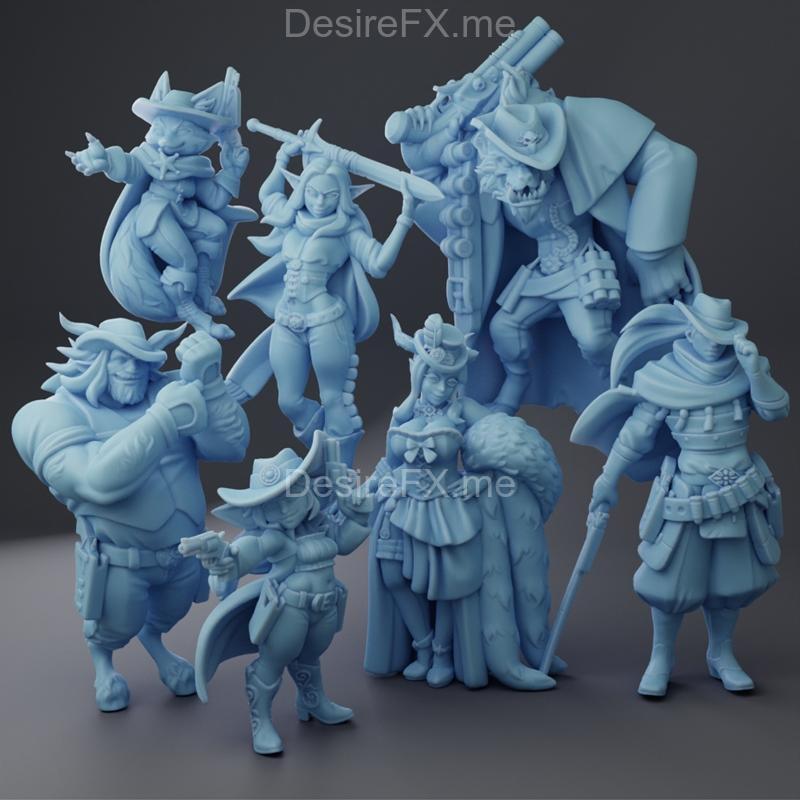 双女神迷你模型 2023年6月 3D打印STL文件|Twin Goddess Miniatures June 2023 – 3D Print Model STL