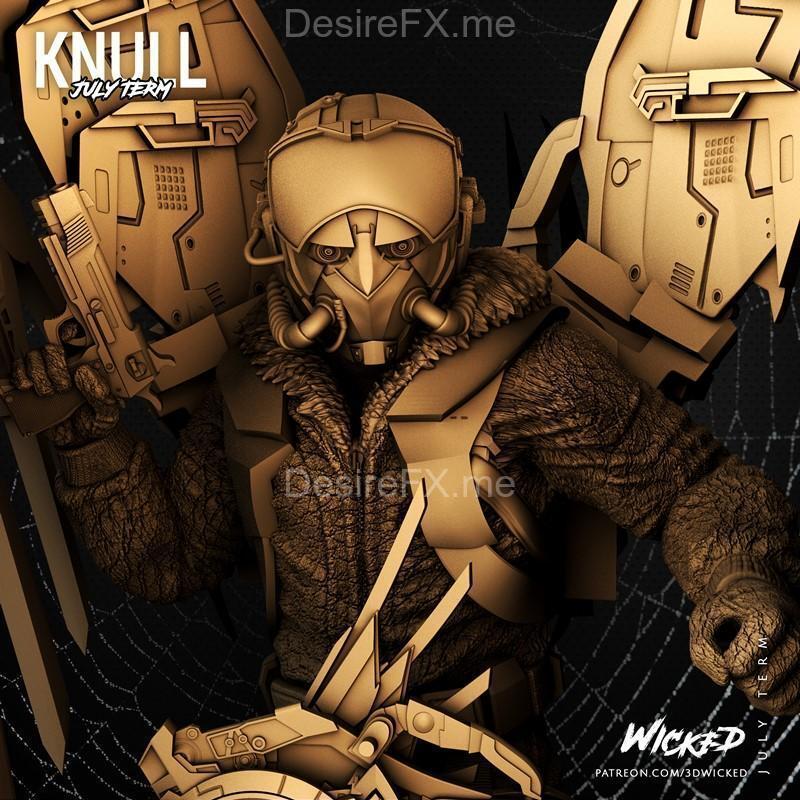 WICKED - 猛禽突袭 - 3D打印模型|WICKED – Vulture Bust – 3D Print Model STL