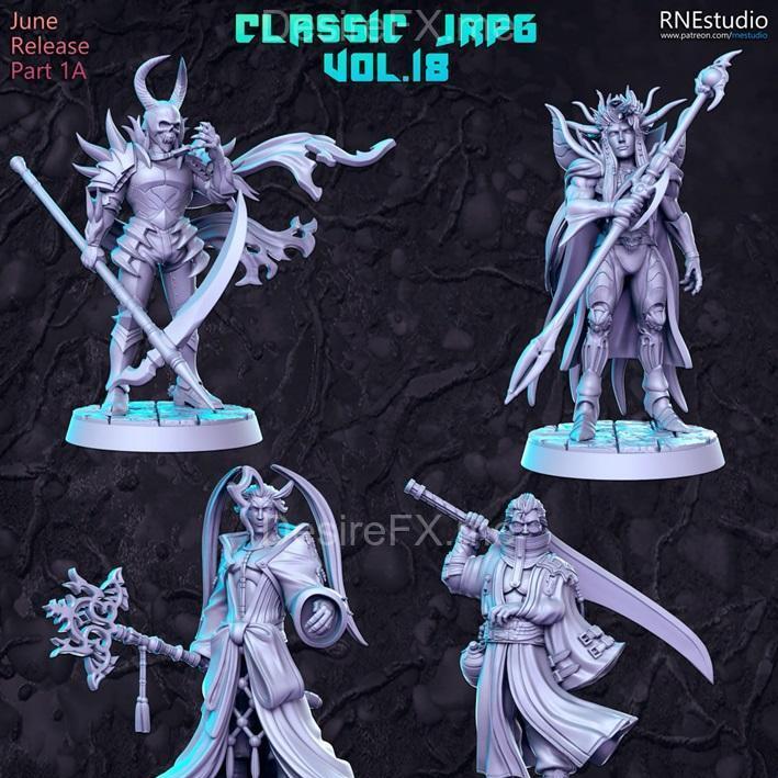 RNE工作室2023年6月3D打印模型：动漫游戏角色立体模型集|RNE Studio June 2023 – 3D Print Model STL