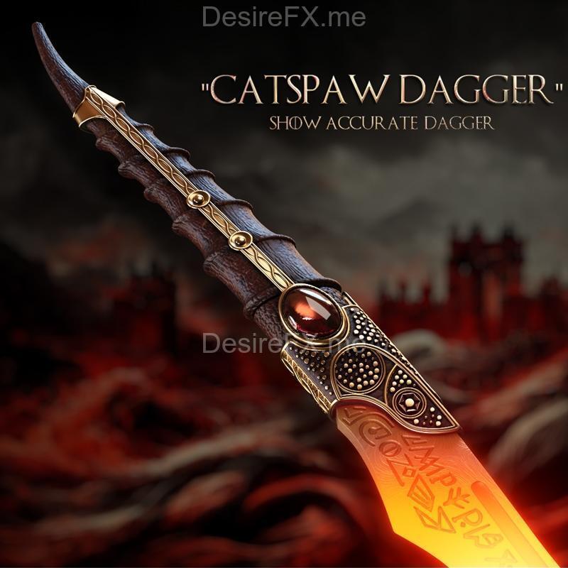龙之家族 三眼乌鸦 宠物匕首 3D打印模型|Catspaw Dagger – Show Accurate Dagger – House of the Dragon – Game of thrones – 3D Print Model STL
