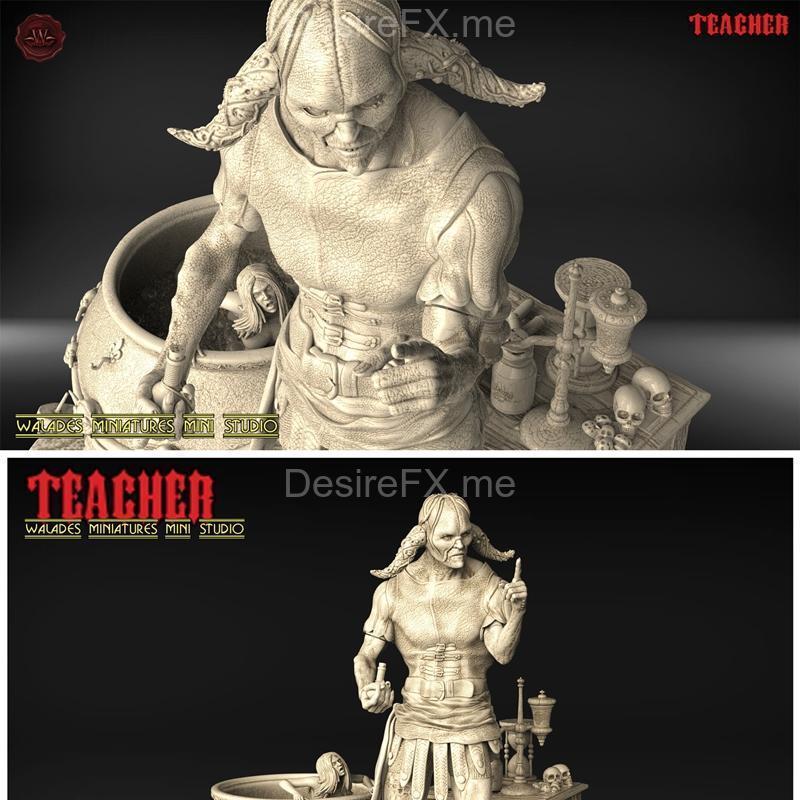 Walades Studio – 动漫游戏角色3D打印模型STL|Walades Studio – Teacher – 3D Print Model STL