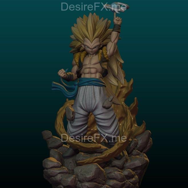 Gotenks 3D打印模型|Gotenks Figura and Bust – 3D Print Model STL