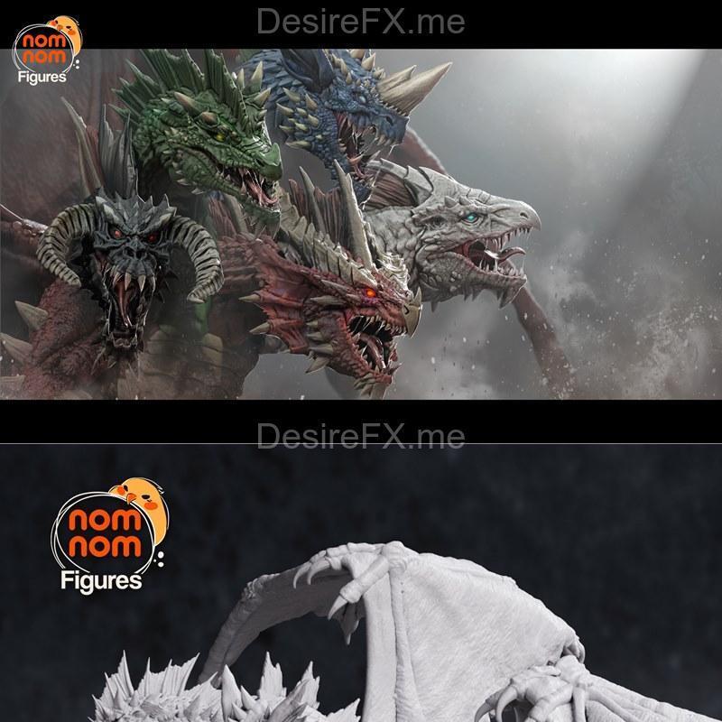 泰坦姆 Dungeons & Dragons 3D打印模型|Nomnom Figures – Tiamat – Dungeons Dragons – 3D Print Model STL