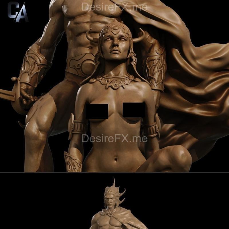 火星战士3D打印模型 STL|Ca 3d Studios – A fight man of mars NSFW Version – 3D Print Model STL