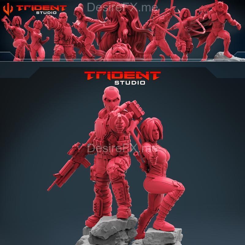 Trident Studios 2023年第五款3D打印模型套装|Trident Studios – Pack 19 – May 2023 – 3D Print Model STL