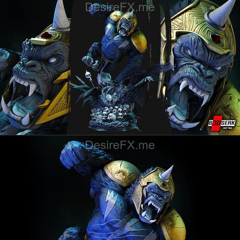 B3DSERK - 猿猴格罗德 3D打印模型|B3DSERK – Gorilla Grod Statue – 3D Print Model STL
