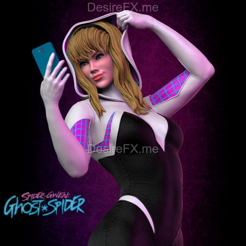 蜘蛛格温 - 诡影蜘蛛 - 3D打印模型|Spider Gwen – Ghost Spider – 3D Print Model STL