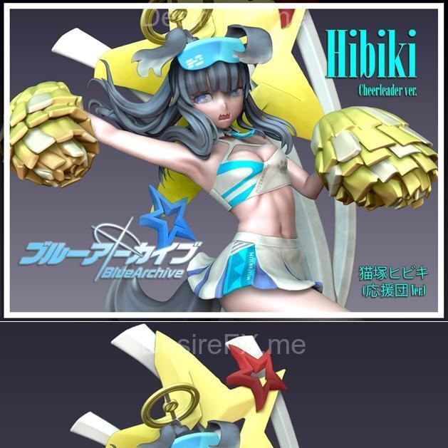 蓝档案 欢乐啦！ cheerleader 版 3D打印模型|Nekozuka Hibiki Cheerleader Version (Blue Archive) – 3D Print Model STL