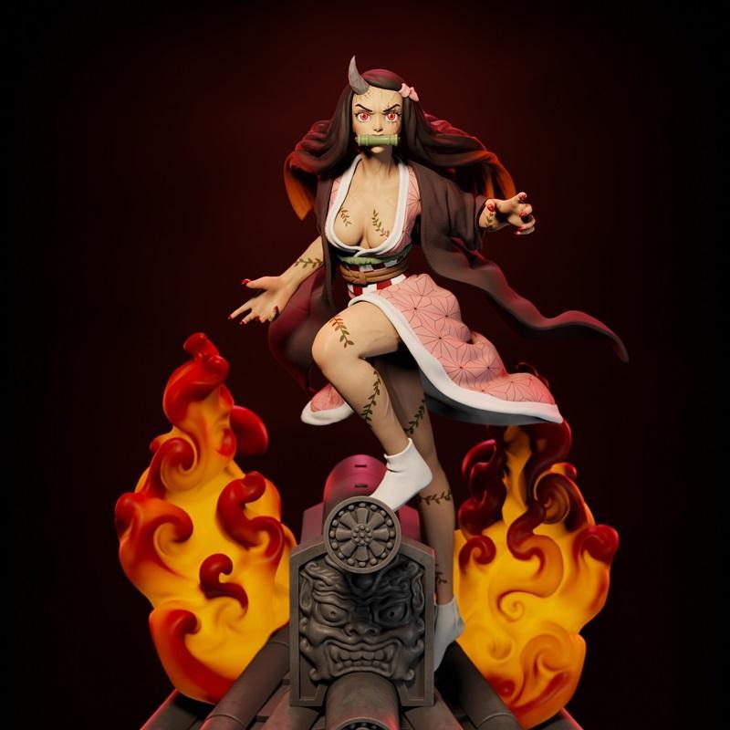 炭治郎家族·聂佐·3D打印模型|Nezuko Kamado – 3D Print Model STL