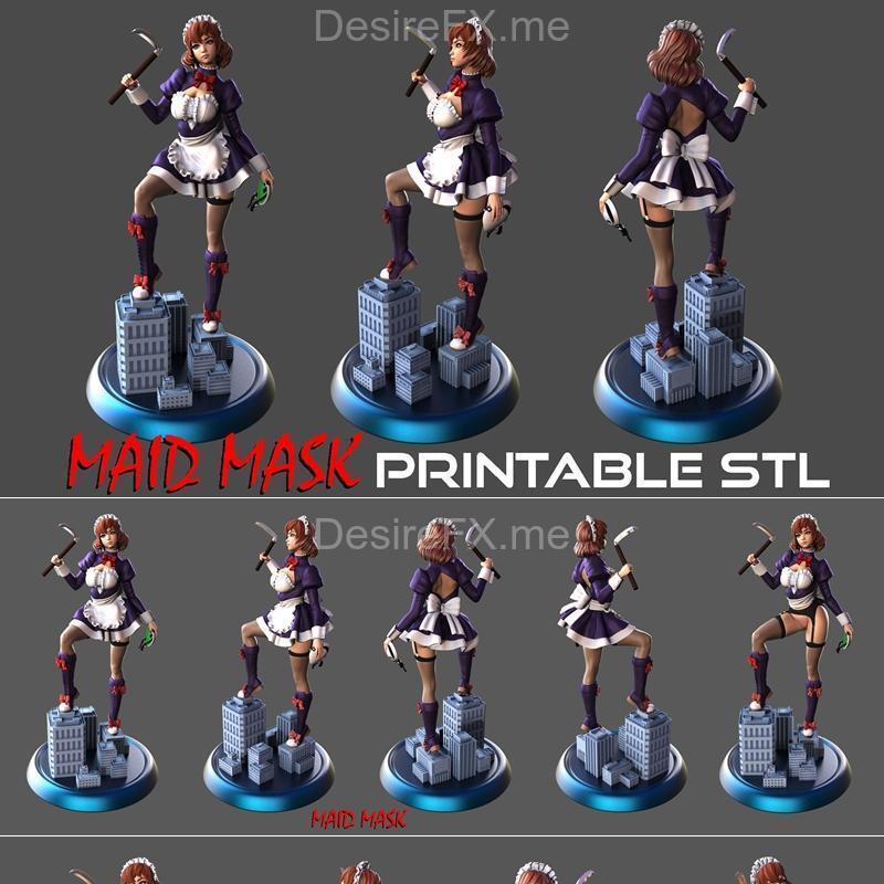 Maid Mask 3D打印模型|Maid Mask – 3D Print Model STL