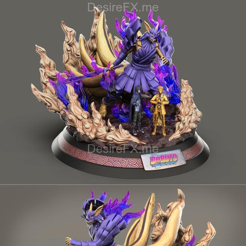 卡卡西、宇智波佐助3D打印模型|Kurama Susanoo Naruto Sasuke – 3D Print Model STL