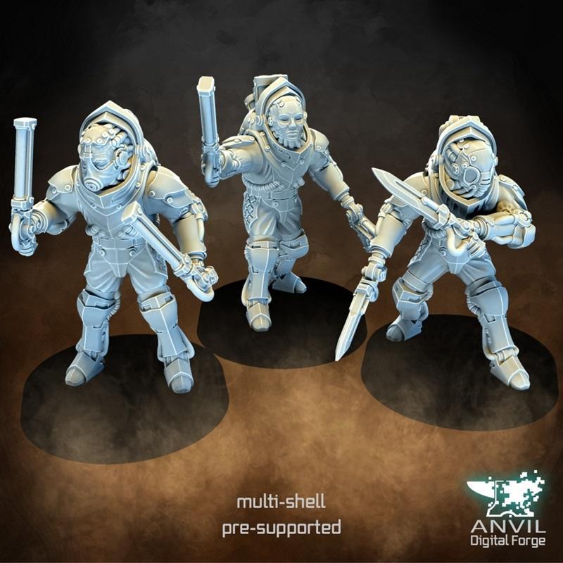 安维数字锻炉——哥特科技恐怖步兵模型（3D打印）|Anvil Digital Forge – Gothic Tech-Horror Infantry April 2023 – 3D Print Model STL