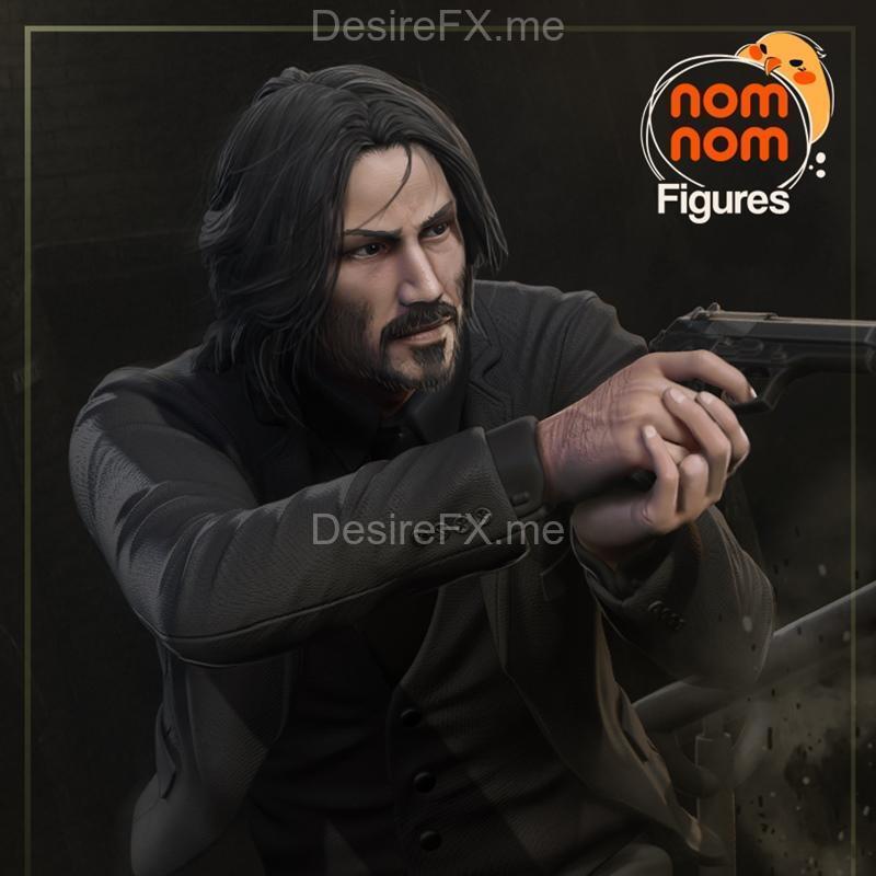 约翰威克 3D打印模型|Nomnom Figures – John Wick – 3D Print Model STL
