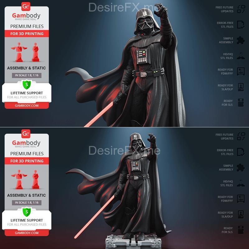 Gambody - 乐高达斯维达 - 3D打印模型|Gambody – Lord Darth Vader – 3D Print Model STL