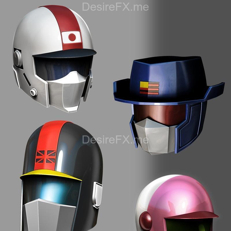 Sabertooth骑士可穿戴头盔 - 3D打印模型|Saber rider wearable helmets – 3D Print Model STL
