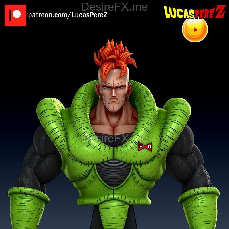 Android 16 Busto 3D打印模型|Android 16 Busto – 3D Print Model STL
