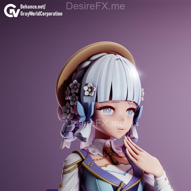 春之绽放信笺——神无月亚佳子 3D打印模型|Kamisato Ayaka – Springbloom Missive – 3D Print Model STL