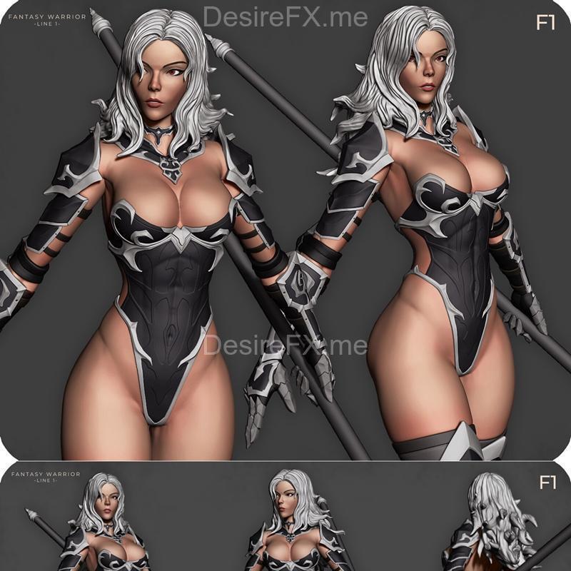 奇幻战士 Jhiana F1 3D打印模型|Fantasy Warrior – Line 1 – Jhiana F1 – P.1 – 3D Print Model STL