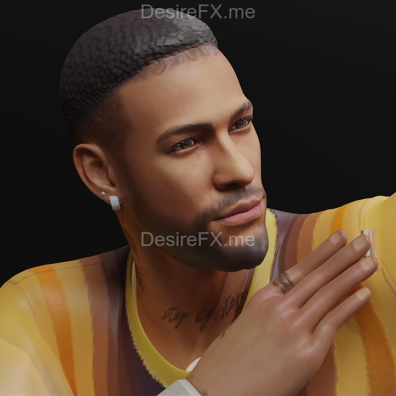 内马尔摆拍粉丝艺术-3D打印模型-STL文件|Neymar Dub Pose Fan-Art – 3D Print Model STL