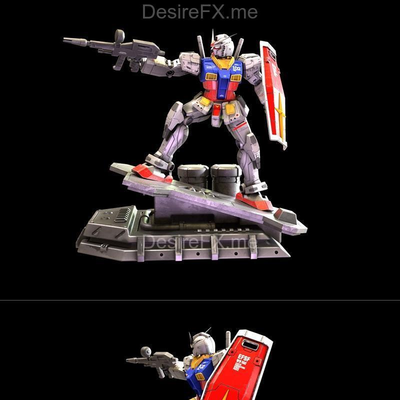 RX78高达 3D打印模型|RX78 Gundam Statue – 3D Print Model STL