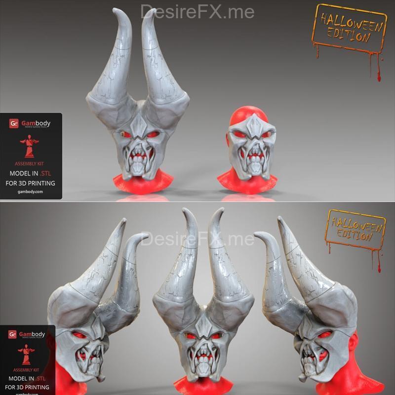 Gambody doom头盔 3D打印模型|Gambody – DOOM Masks – 3D Print Model STL