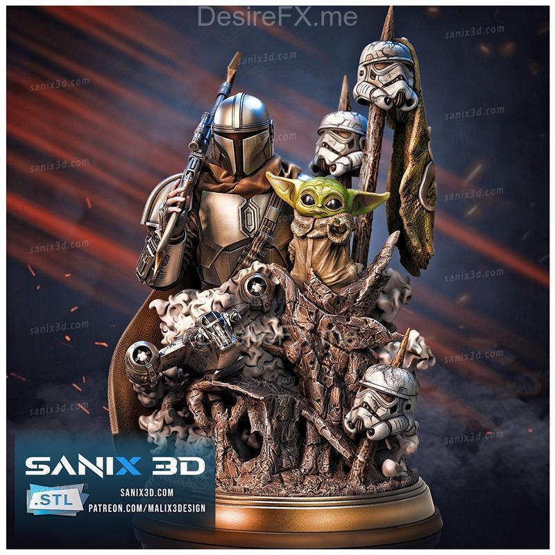Sanix - 舒尔特 - 3D打印模型|Sanix – Mandalorian – 3D Print Model STL