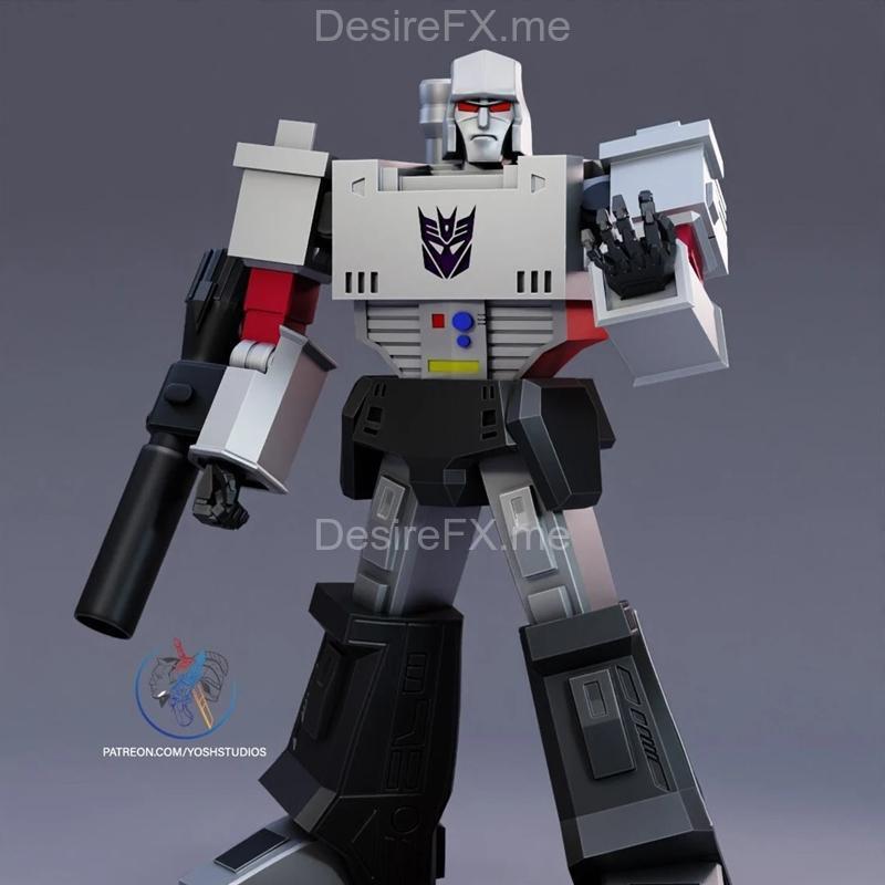 麦克斯托恩雕像与柔性模型 - 3D打印作品|Megatron Statue and Flexi – 3D Print Model STL